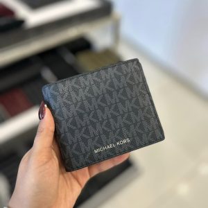 [ReadyMY] Michael Kors Cooper Billfold Wallet With Passcase in Sig Black