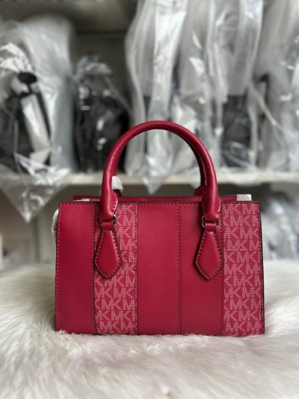 [ReadyMY] Michael Kors Sheila Small Studded Satchel in Signature Dark ...