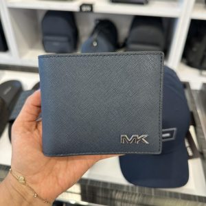 [ReadyMY] Michael Kors Rivington Billfold with Passcase Wallet in Navy