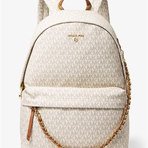 [ReadyMY] Michael Kors Slater Large Backpack in Signature Vanilla