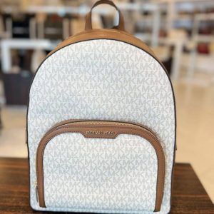 [ReadyMY] Michael Kors Jaycee Large Backpack in Signature Vanilla