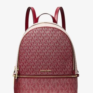 [ReadyUS, eta early June] Michael Kors Rhea Backpack in Signature Cherry