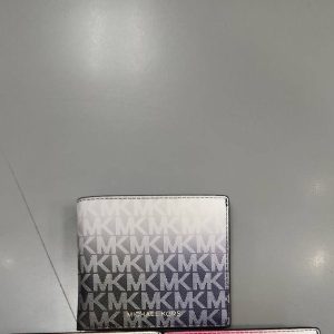 [ReadyMY] Michael Kors Cooper Ombre Wallet with Passcase in Signature Black