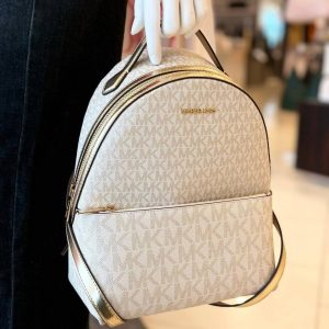 [ReadyUS, eta early June] Michael Kors Sheila Backpack in Signature Pale Gold